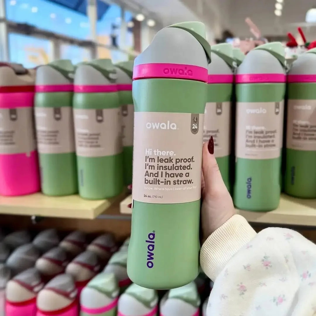 Owala Cup Vacuum Flasks & Thermoses Water Bottle Drinkware Thermo Tumbler Stainless Steel Thermal Mug Original Cold Hot Coffee