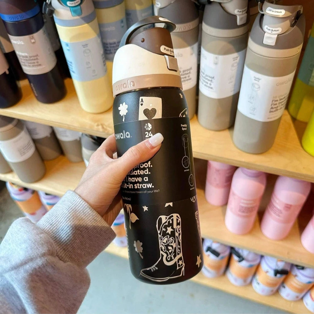 Owala Cup Vacuum Flasks & Thermoses Water Bottle Drinkware Thermo Tumbler Stainless Steel Thermal Mug Original Cold Hot Coffee