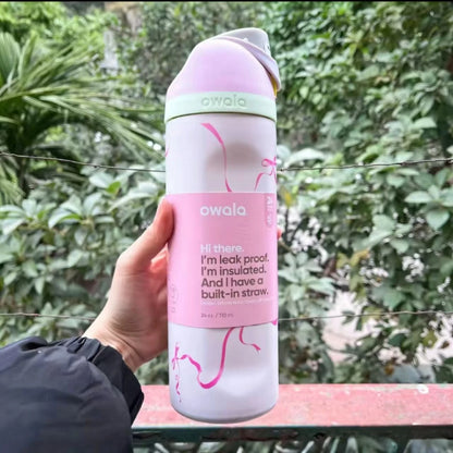 Owala Cup Vacuum Flasks & Thermoses Water Bottle Drinkware Thermo Tumbler Stainless Steel Thermal Mug Original Cold Hot Coffee